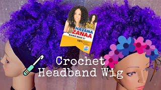 How To DIY Headband Wig 12 inch Purple Bounce Braid Headband Wig  Quick amp Easy  MissUniqueBeautii [upl. by Kilian]