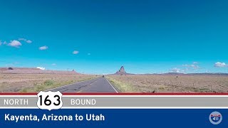 US Highway 163  Kayenta to Utah  Arizona  Drive Americas Highways 🚙 [upl. by Little388]