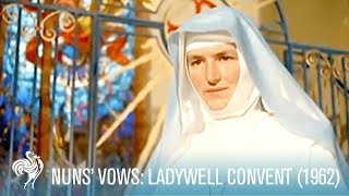 Nuns Vows at Ladywell Convent 1962  British Pathé [upl. by Publias]