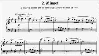 First Lessons in Bach Book 1 No2 Minuet BWV Anh 115 G Minor Anna Magdalena Sheet Music [upl. by Ieluuk]