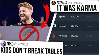 NiKo Speaks on Breaking Tables Dev1ce Calls Drama Karma W0nderful insane 1v2  CS NEWS [upl. by Tavey780]