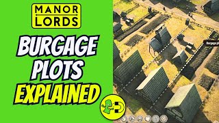 Manor Lords Burgage Plots Explained  Housing Basic to Advanced [upl. by Enida]