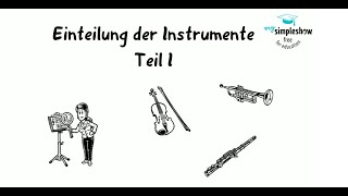 Instrumentenkunde Einteilung der Instrumente Teil 1 [upl. by Krigsman]