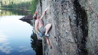 Scary Deep Water Solo Climbing in Norway [upl. by Aelak]