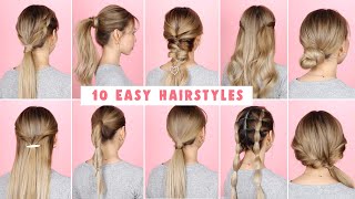 10 Easy Hairstyles for Long Hair [upl. by Klotz]