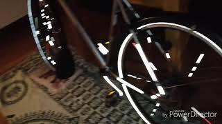 Reflective solas tape bike spokes wheel [upl. by Elyl]