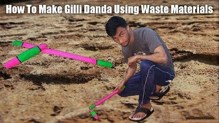 How to make Gilli Danda Using Waste Materials At Home  Easy To Make  Mr Jugadu Artist [upl. by Nesyla988]