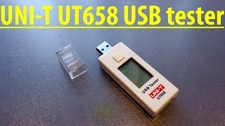 UNIT UT658 USB tester [upl. by Etnelav]