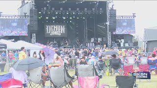 Concertgoers enjoy two day Dam Jam festival in new Goddard location [upl. by Milly693]