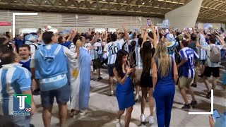 LIVE Fans arrive at Stadium 974 for FIFA World Cup match between Argentina and Poland [upl. by Ylurt926]