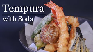 Tempura Batter with Soda Water  Prawn and Vegetable Tempura [upl. by Dovev]