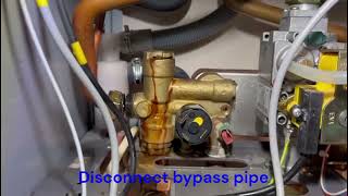 How to replace diverter valve  Leaking diverter valve on Baxi Duo Tec  Potterton Promax [upl. by Kancler]