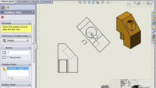 Solidworks Drawings Auxiliary View [upl. by Althea15]