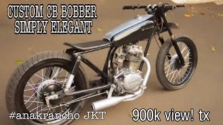 CUSTOM BOBBER CB100  Jakarta anakrancho [upl. by Gil]