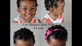 How To Do Ringlets In Curly Hair With Just A Comb [upl. by Ibbor143]