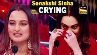 Indias Best Dancer Season 4 Sonakshi Sinha Emotional Crying IBD 4 [upl. by Yuri487]