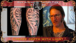 Lighting Techniques for Tattoo Depth  Guy Aitchison Tattoo Tips 1820 [upl. by Dedra]