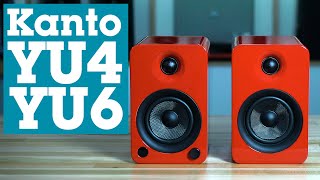 Kanto YU4 amp YU6 powered stereo speakers with Bluetooth  Crutchfield [upl. by Nnylak510]