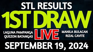 Stl Result Today 1st draw September 19 2024 STL Batangas Live [upl. by Letch]