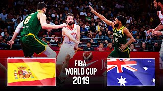 Spain 🇪🇸 vs Australia 🇦🇺  SEMIFINAL  Classic Full Games  FIBA Basketball World Cup 2019 [upl. by Giralda]