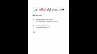 Nullità e annullamento del contratto [upl. by Cavuoto]