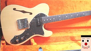 Telecaster Thinline（ひのきトップ）完成 テレキャスターシンラインneck P90製作（4） [upl. by Ahsitneuq479]