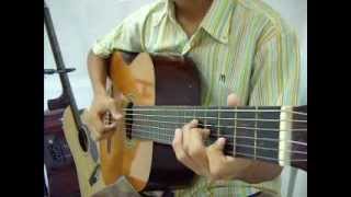 bengawan solo fingerstyle on classical guitar  uddin1812 [upl. by Adnilev349]