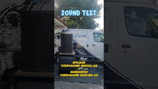 Sound Test Turbosound NuQ 152AN  Turbosound NuQ 118BAN [upl. by Savage]