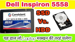 Hard disk vs SSD Speed test  Consistent ssd speed test  SSD for Dell 5558  SSD speed test [upl. by Adliwa946]