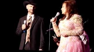 Loretta Lynn and Bart Hansen sing Conway Twitty song quotLead Me Onquot  Peabody Auditorium 91313 [upl. by Lenahtan91]