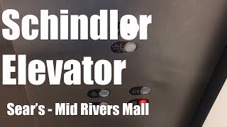 Schindler Hydraulic Elevator  Sears Mid Rivers Mall [upl. by Novak348]