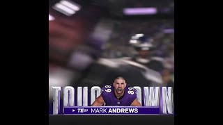 Mark Andrews catches for a 14yard Touchdown vs Philadelphia Eagles [upl. by Nyvrem]