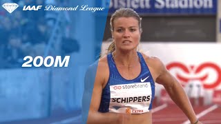 Dafne Schippers wins the 200 meter sprint in Oslo  IAAF Diamond League 2019 [upl. by Stanfield]