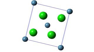 Crystal structure of calcium chloride [upl. by Ecinna]