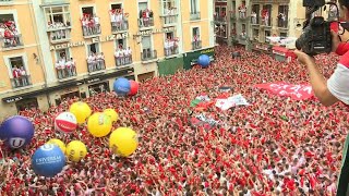 Start of the San Fermin festivities in Pamplona  AFP [upl. by Nohcim]