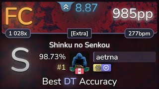 89⭐ aetrna  m108  Shinku no Senkou Extra HDDT 9873 1 985pp FC  osu [upl. by Staffan]