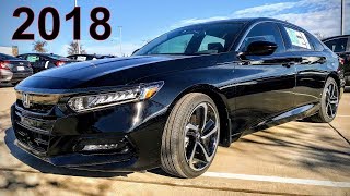 Honda Accord Sport 2018  Start Up And Review [upl. by Icul]