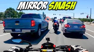 BIKERS SMASH MIRRORS Ultimate Compilation 2  BEST OF [upl. by Lecirg]