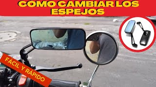 CÓMO CAMBIAR ESPEJOS DE MOTO  ROCKETMAN 250 CC  MASSIOSARE  TUTORIALES  FÁCIL Y RÁPIDO [upl. by Ilojna727]