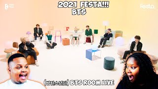 NON KPOP FANS Take on 2021 FESTA BTS ROOM LIVE Can They Handle the Hype [upl. by Aenaj692]