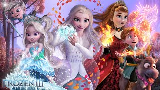 Frozen 3 Anna and Elsa and their kids are Magical Guardians of the North  Alice Edit [upl. by Ahsam330]