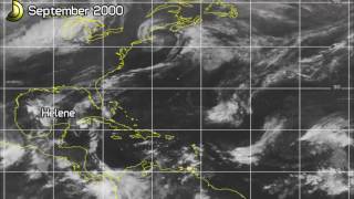 2000 Atlantic Hurricane Season on Satellite [upl. by Odnamra]