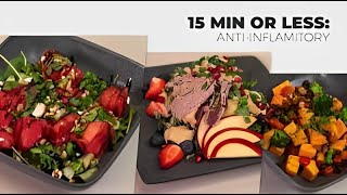 15 Minute AntiInflammatory Meals Quick amp Healthy Recipes [upl. by Ahsikam]