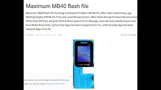 Maximum MB40 flash file [upl. by Aihtekal]