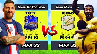 ICONS vs TOTY in FIFA 23 👀⚽️ [upl. by Huston]