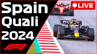 🔴F1 LIVE  Spain GP QUALI  Commentary  Live Timing [upl. by Kempe552]