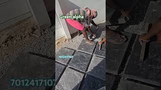 Interlock work Installing method Stone finish [upl. by Marney]