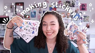 🌱 How I Make Stickers 🌱 Die Cut amp Kiss Cut Sticker Sheets Tutorial [upl. by Adelia35]