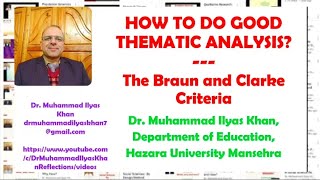 GOOD THEMATIC ANALYSIS PROCESS [upl. by Barsky]