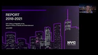 NYC Office of Nightlife at Mayors Office of Media and Entertainment Inaugural Report Presentation [upl. by Allare]